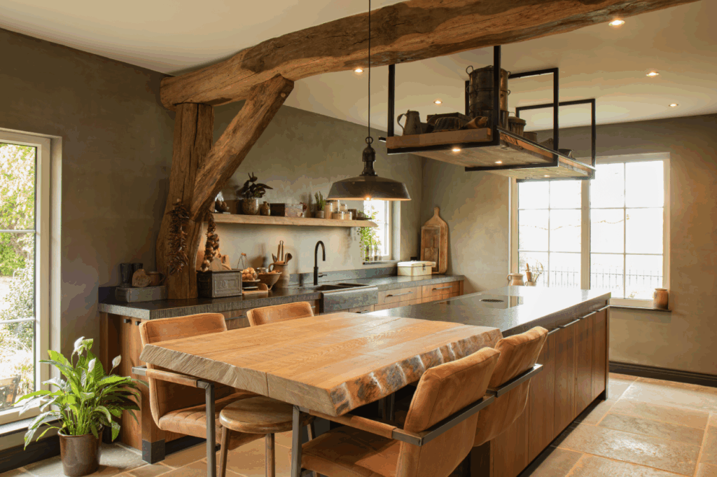 Rustieke keuken met Mereno Sienna fronten