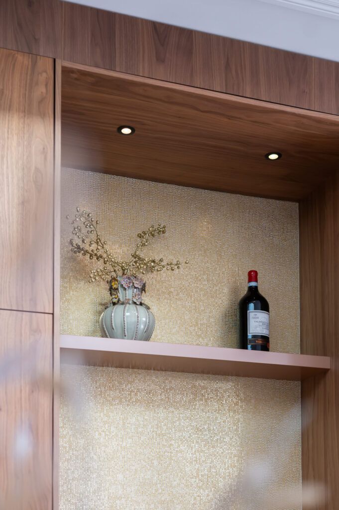 Metallic rose koperen legplank